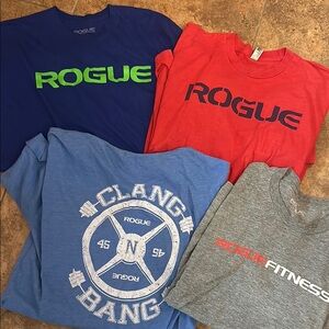 Rogue fitness CrossFit men’s T-shirts set of 4 XL